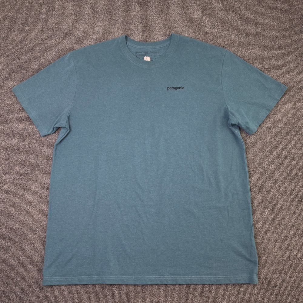 Patagonia Fitz Roy Horizons T-Shirt Men's XXL Blue Regular Fit Tate 38440SP19